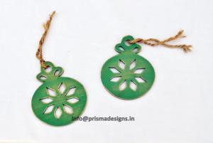 Ornements d'Ange en Bois Rouge Découpés au Laser en Gros, Décorations de Silhouettes à Suspendre pour Arbre de Noël, Ornements Suspendus en Bois Faits à la Main - Product Image 6