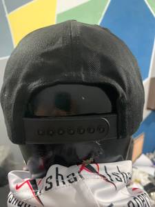 Casquette de baseball en toile noire brodée 5 panneaux, logo personnalisé, snapback, promotionnelle, pour équipe, été/hiver, 62 cm, motif lettres, modèle courant - Product Image 6