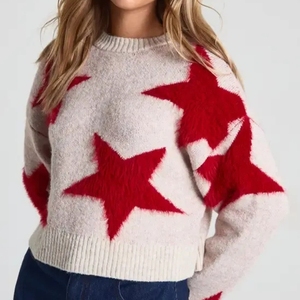 Suéteres Personalizados al por Mayor, Estilo Europeo y Americano, Color Sólido, Cuello Alto, Manga Larga, Ropa Casual para Mujer - Product Image 4