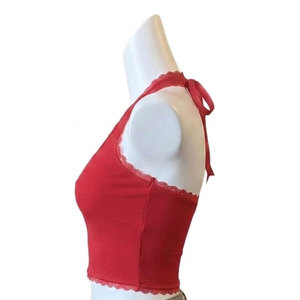 2026 Custom V-Neck Collar Design Women Tank <b>Tops</b> Spandex Material Made Stretchable Women Tank <b>Tops</b> - Product Image 6