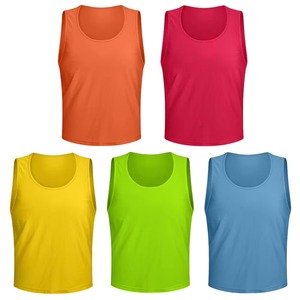Breathable Polyester Soccer Tank Top Unisex Sleeveless <b>Athletic</b> Training Jersey with Customized Printing Lightweight Sportswear - Product Image 1