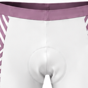 White Mauve Purple <b>Padded</b> <b>Cycling</b> <b>Shorts</b> Breathable Quick Dry Stretch Road Bike Racing Training Performance Bicycle Sportswear - Product Image 4