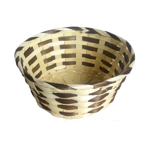 En gros Fait À La Main Grand Plateau Rond De Tissage En Bambou Pas Cher Vietnam Collection Paniers De Rangement - Product Image 6