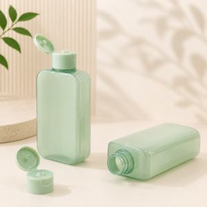 ขวดพลาสติก PET สีเขียวอ่อน ฝาเปิดปิดได้ สำหรับบรรจุภัณฑ์เครื่องสำอาง เช่น แชมพู โลชั่น และเจลอาบน้ำ - Product Image 4