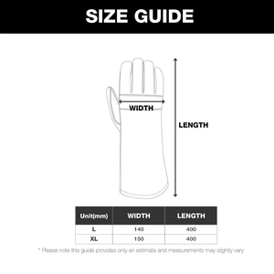 Gants de soudage en cuir de vachette renforcé, usage général, sécurité industrielle, résistants à l'abrasion et aux déchirures - Product Image 6