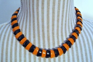 Handmade Vintage Geometric Fashion Resin Beaded <b>Necklace</b> Colorful Lightweight <b>Statement</b> Jewelry Unisex Casual Party Wear - Product Image 5