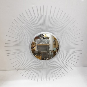 <b>Silver</b> Finished Metal Wall <b>Mirror</b> New Latest Designer Vanity <b>Mirror</b> for Home Decoration Handcrafted Metal Wall Art <b>Mirror</b> - Product Image 1