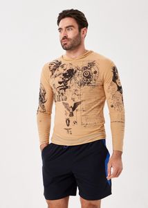 เสื้อแรชการ์ดแขนยาวสำหรับผู้ชาย พิมพ์ลายแบบซับลิเมชั่น แห้งเร็ว ผลิตจากโพลีเอสเตอร์ ลายหุ่นยนต์ไซเบอร์พังก์ ไซส์ผู้ใหญ่ - Product Image 2