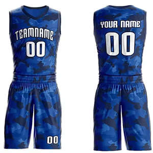 Tenue d'équipe unisexe personnalisée en polyester 100% sublimé, uniforme de basket respirant personnalisé par sublimation - Product Image 1