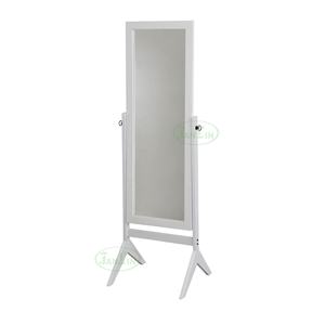 Miroir de sol moderne sur pied avec cadre en bois pour chambre à coucher, salle de bain ou salon, meubles de décoration intérieure complets - Product Image 1