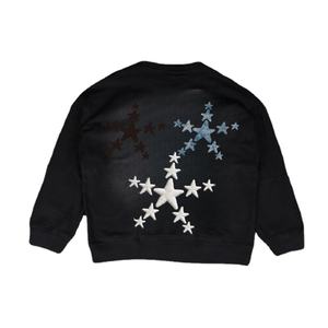 Wholesale Mens Organic Cotton <b>Sweatshirt</b> Oversized Baggy Sun-Faded <b>Vintage</b> Distressed Long Sleeve Screen Print Pullover - Product Image 2