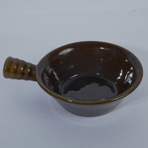 Modern Brown <b>Ceramic</b> Sapo Bowl with Handle Microwave Safe & Dishwasher Safe for Restaurant Hot <b>Pot</b> Soup Noodle Serving Tableware - Product Image 2