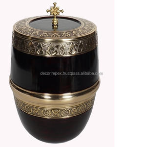 Urne artisanale moderne en aluminium de luxe de Style européen Offre Spéciale crémation écologique pour les cendres humaines prêtes à être expédiées - Product Image 4