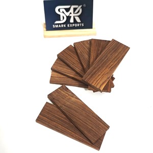 Premium Rosewood Knife Handle Scales Sanded Smooth <b>Sandblasted</b> for Custom Knife Making Craft Handles DIY Projects - Product Image 3