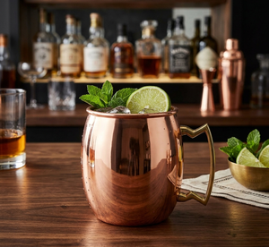 Wholesale Eye-Catching Eco-Friendly Hand-made Copper Mugs Set with Leak-Proof Lid Modern Design for <b>Coffee</b> or Beer As Gift - Product Image 3