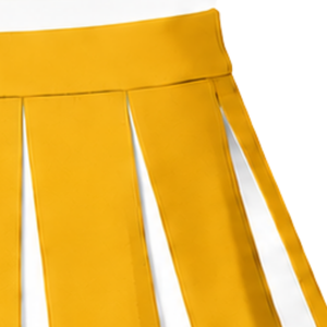 Manufacturer <b>Gold</b> <b>Pleated</b> Cheer <b>Skirt</b> Women Athletic Dance Costume Team Uniform Performance Clothing With Stylish Design - Product Image 4