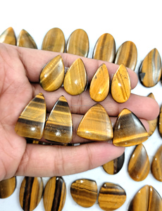 Wholesale Radha Arts Natural Tiger Eye Crystal Pair Loose Reiki Healing Energy Mineral Crystals 20-30mm Bulk Supply - Product Image 5