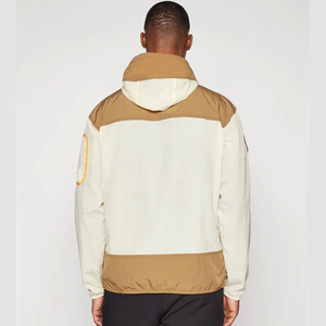 Veste coupe-vent imperméable personnalisée à col zippé en polyester et nylon de haute qualité pour homme - Product Image 5