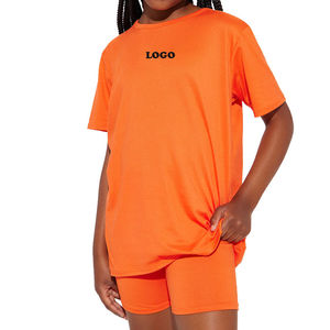 T-shirts personnalisés en coton épais pour garçons, bébés et enfants, style streetwear oversize - Product Image 2