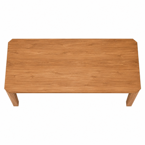 Table à manger rectangulaire contemporaine en teck, pieds en bois, 10 places, imperméable, écologique, durable, pour hôtel, assemblage intérieur - Product Image 3