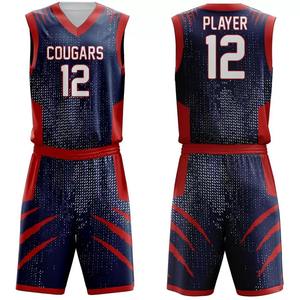 Tenue de basketball sublimée unisexe, confortable à porter, pour les ligues – Vente chaude - Product Image 1