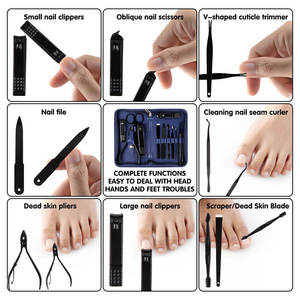 Kits de manucure et pédicure de luxe personnalisés en acier inoxydable, OEM ODM, haute qualité, prix d'usine, outils de précision pour les ongles, ensemble d'outils pour le nail art - Product Image 4