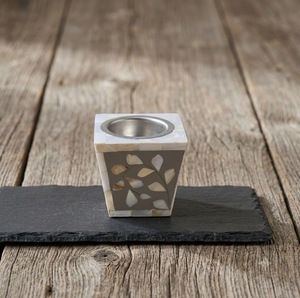Handmade Mother of Pearl Incense Burner <b>Mini</b> Aromatherapy Diffuser Holder Floral Cutout <b>Desk</b> Decor - Product Image 1