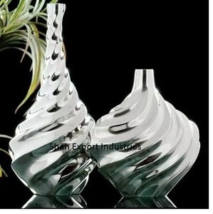 Awesome Design Metal Flower <b>Vase</b> Tabletop Nickle Plated Flower <b>Vase</b> for Home Living Area Decorations Metal <b>Vases</b> - Product Image 1