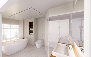 Panneau intérieur mural Nouvelle arrivée Salle de bain Décoration étanche Panneaux muraux de douche écologiques Panneau intérieur géométrique moderne - Product Image 6