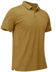 Camisa Casual para Hombre al por Mayor, Tela Jersey de Poliéster y Algodón, Manga Corta, Cierre de Botones, Diseño Liso, Secado Rápido, Camisa Polo para Hombre - Product Image 4