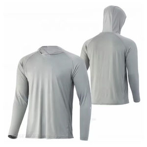 Premium Quality Customizable Men's Long Sleeve Shirt Solid <b>Lightweight</b> <b>Hoodie</b> for Summer 2026 Slim Fit - Product Image 1