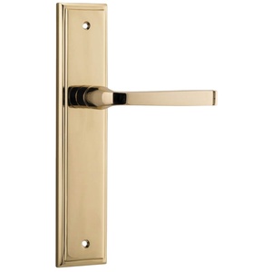 Manija de Puerta Impresionante, Personalizable, de Diseño Moderno, Duradera, con Altura Ajustable, para Hoteles, Villas y Dormitorios, Rectangular, de Latón - Product Image 1