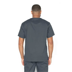 Wholesale Professional Medical Men Scrub Uniform <b>Set</b> V-neck Short Sleeve <b>Doctor</b> Nurse Hospital Workwear Breathable Soft Suit - Product Image 2