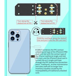 R-SIM17 2022 Nano sblocco Card per iPhone 13 12 11 Pro X XR IOS15 prodotto per scheda telefonica - Product Image 4