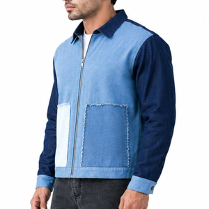 Meilleure veste en jean délavé, vêtement d'extérieur décontracté pour l'automne, veste en jean coupe droite, veste en jean pour homme couleur unie, Nouveauté 2026 - Product Image 3