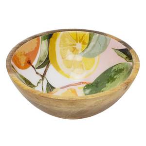 Handcrafted And Decorative Wooden Bowl With Polished Enamel Finish Perfect For Serving And Display - Product Image 1
