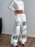 Pantalones Deportivos American Vintage de Verano, Estilo Urbano, Corte Recto, Pierna Ancha, 100% Algodón