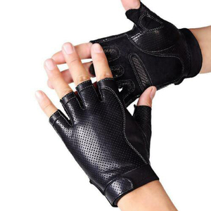 Lining Outdoor Sport and Motorcycle Driving <b>Gloves</b> Genuine Leather Cowhide and Goatskin Driving <b>Gloves</b> with <b>Warm</b> Fleece - Product Image 1