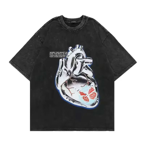 Conjunto de Camiseta y Pantalones Cortos DTG DTF Extra Grandes, 220-240GSM, 100% Algodón Grueso, Logotipo Personalizado, Serigrafía, Bordado, Camiseta para Hombre - Product Image 1
