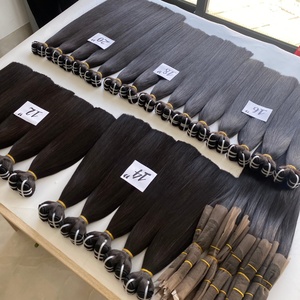 ผมต่อแบบ100% มนุษย์ผมตรงมีกระดูกสีธรรมชาติบริสุทธิ์12A ผมตรงผมคนเวียดนาม - Product Image 4