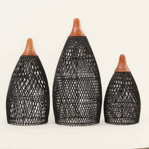 High Quality Handmade <b>Natural</b> Rattan Lampshade Modern Style Sustainable Large Pendant <b>Light</b> <b>Light</b> Covers Living Room Bedroom - Product Image 2