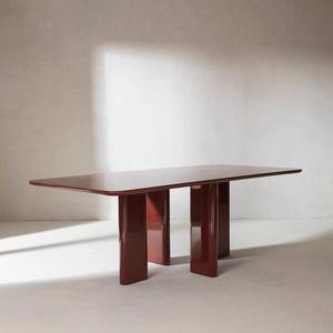 Table à manger ronde moderne et écologique avec base à 4 pieds, table en bois pour 6 personnes, pour la maison, le restaurant, le café, le bureau - Product Image 3