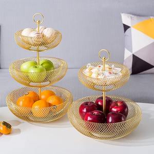 La forme élégante de la corbeille fait ressortir les fruits de manière plus attrayante ; la corbeille à fruits en métal améliore l'équilibre visuel des comptoirs. - Product Image 5