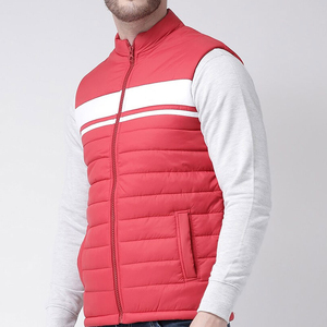 2026 Latest Wholesale High Quality Custom Made Mens Insulated PU Leather <b>Waterproof</b> Heated Puffer Vest Sleeveless Waistcoat - Product Image 5