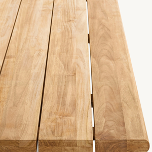 Mesa rectangular de madera de teca con un estilo moderno, adecuada para uso en exteriores, duradera y de buena calidad. - Product Image 4