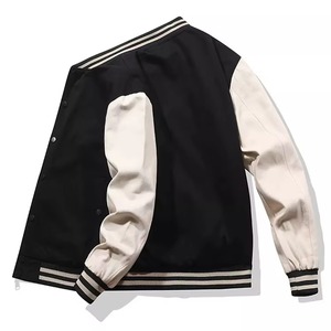Custom Mens Varsity Jacket Leather Sleeve Wool Letterman <b>Coat</b> Vintage Bomber College Outerwear Casual Unisex Winter Sports Wear - Product Image 2