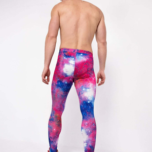 Leggings de sport sublimés 100 % haute qualité à séchage rapide pour hommes, nouvelle collection en gros, avec logo à la taille - Product Image 5