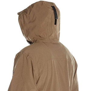 Chaqueta impermeable de color negro de alta calidad para hombre, con logo personalizado, impermeable y transpirable, chaqueta de lana para lluvia y nieve, cómoda. - Product Image 2