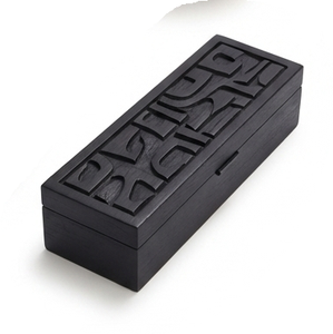 Boîte à épices en bois personnalisée avec couvercle en verre et cuillère, durable, résistante au lave-vaisselle, rangement rustique pour assaisonnements, pour cuisine, bureau et hôtels - Product Image 4