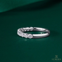 Bague Alliance de Luxe en Diamant de Laboratoire Rond Brillant 0,515 CT, Bijoux Fins pour Femme